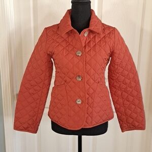 Banana Republic Quilted Button Down Petite Lightweight Structured Classy Coat